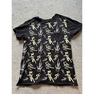 Rude Hot Topic Pocket T-Shirt - Black w/‎ Astronaut Graphic - XL
